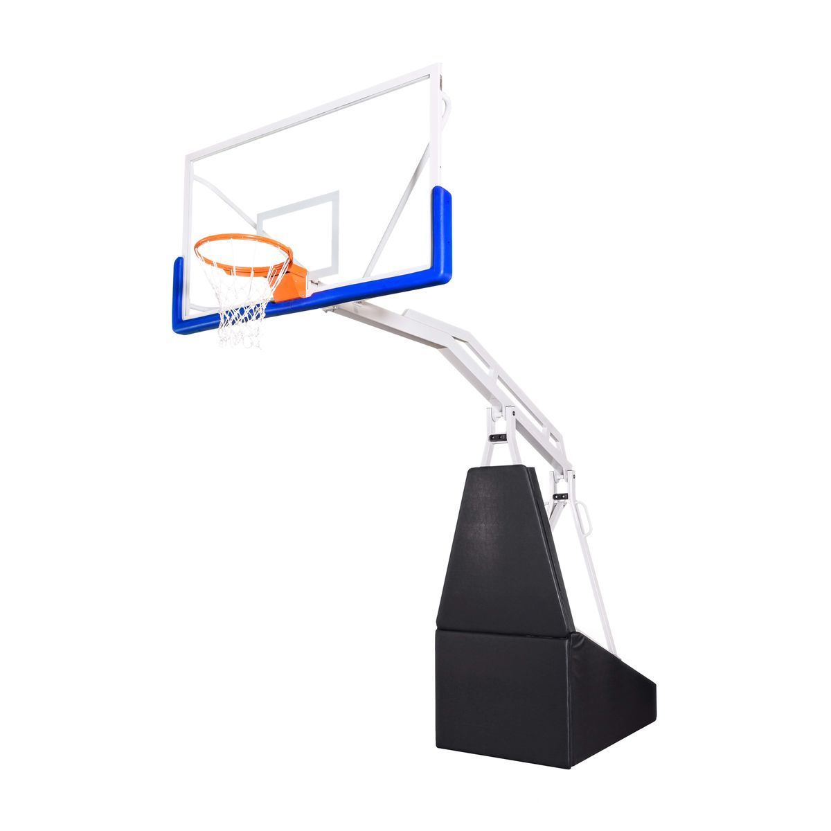Баскетбольная стойка мобильная складная на пружинах вынос 2,25 м c противовесом
