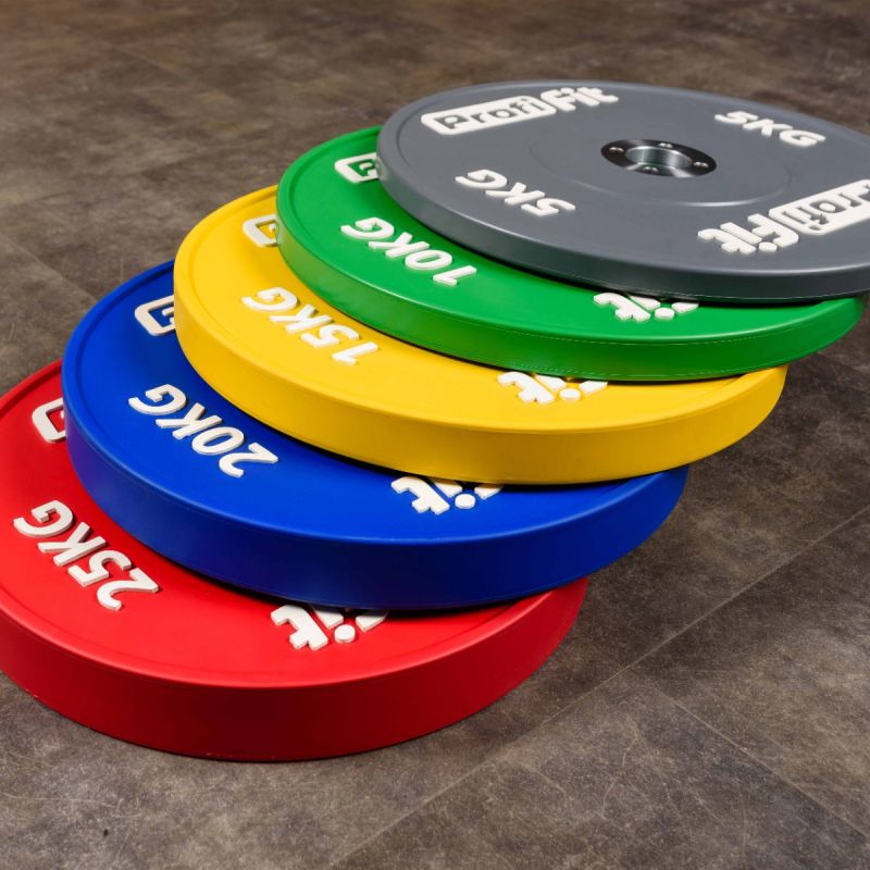 Диск профессиональный обрезиненный HARD цветной D51 мм PROFI-FIT 10 кг