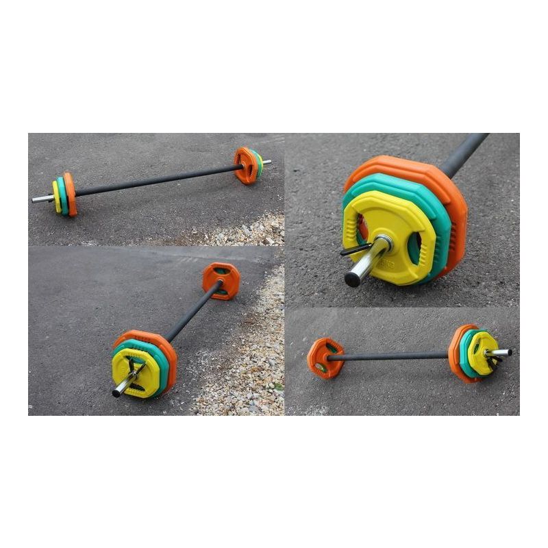 Штанга для аэробики PROFI-FIT 20090, обрезиненные диски (1,25 кг; 2,5 кг; 5 кг) по 2шт