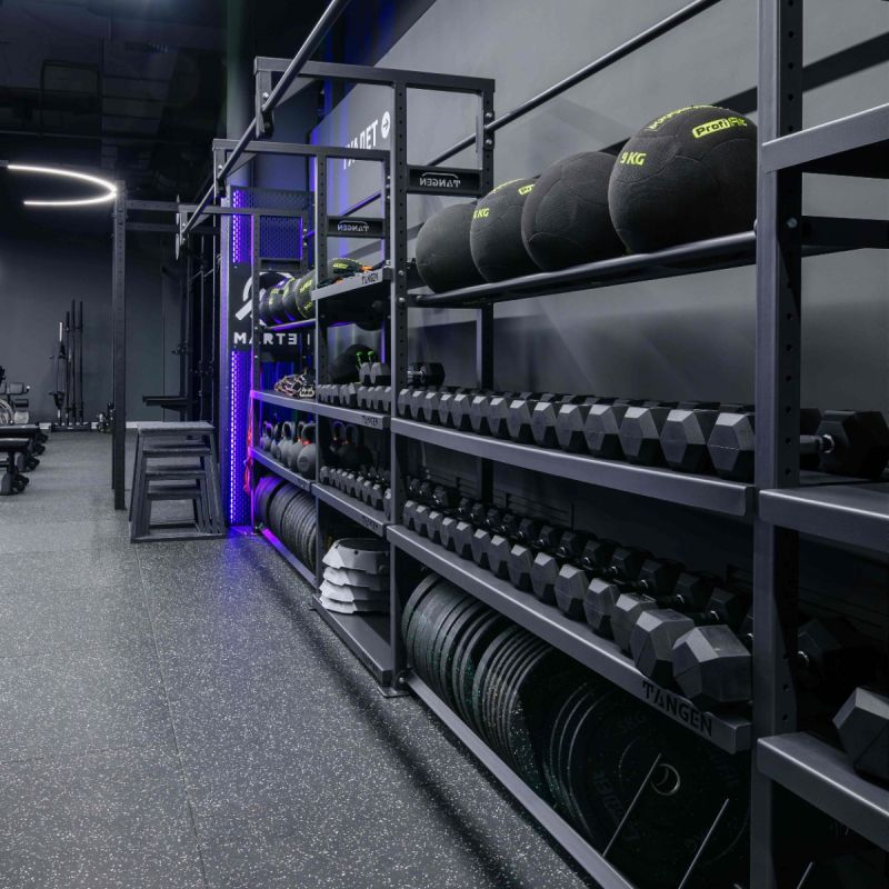 Гантель гексагональная обрезиненная PROFI-FIT  3 кг