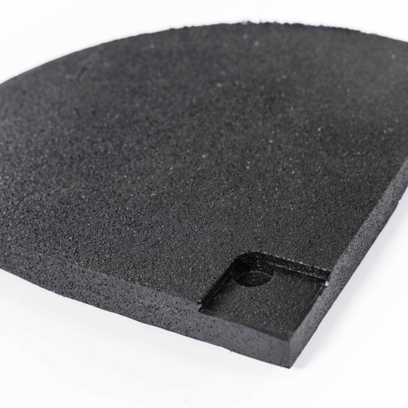 Бордюр резиновый угловой (Sport Рlit Premium) 200x200x20 мм PROFI-FIT