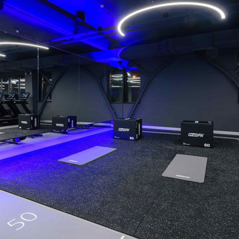 Бордюр резиновый угловой (Sport Рlit Premium) 200x200x20 мм PROFI-FIT