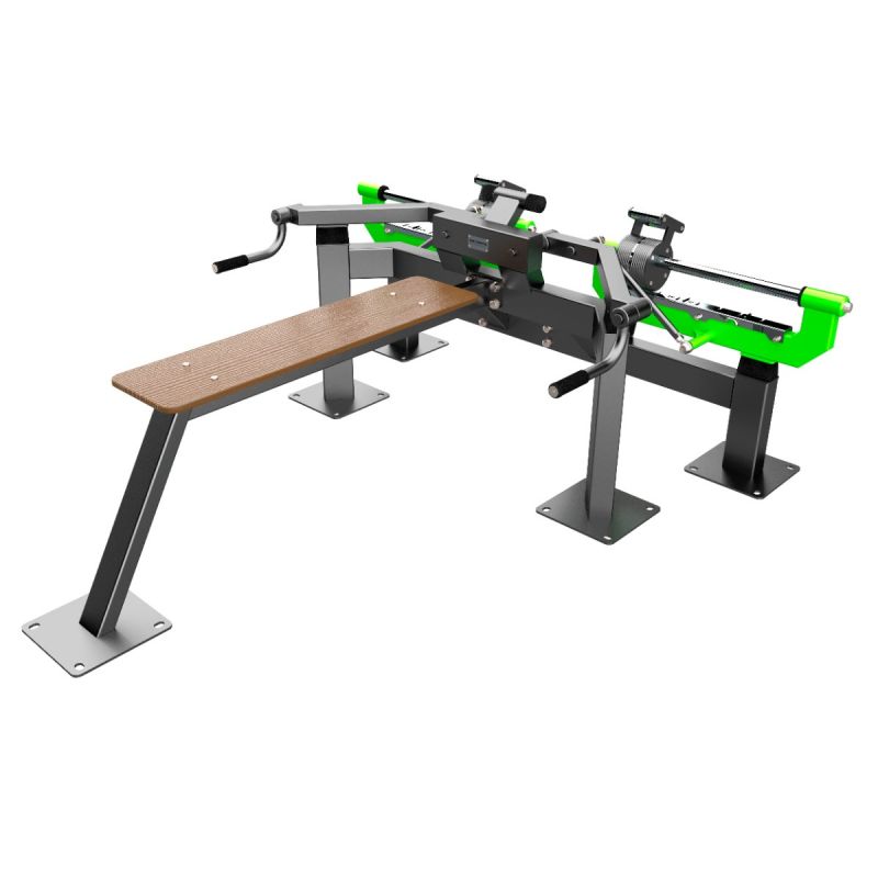 F-2802 Уличный тренажер Баттерфляй вверх с переменной нагрузкой ZAVODSPORTA