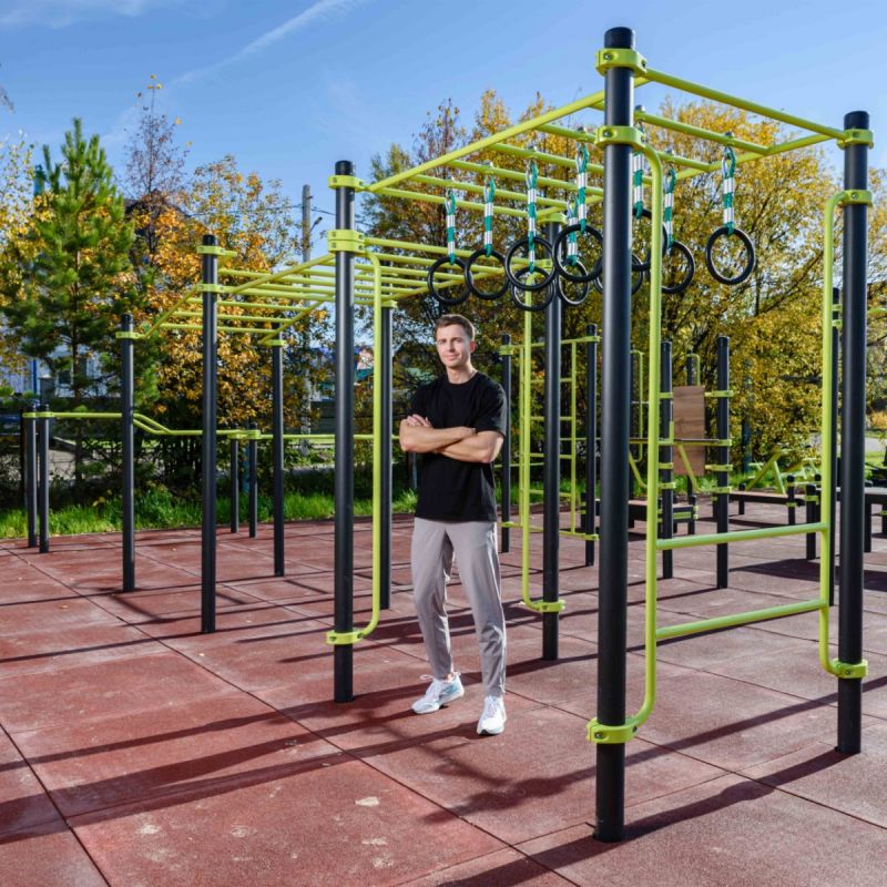 W358 GTO Рукоход с изменением высоты с подвижными кольцами (разноуровневый) ZAVODSPORTA