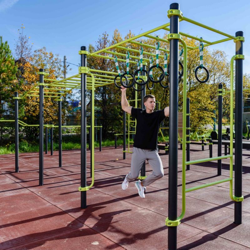 W358 GTO Рукоход с изменением высоты с подвижными кольцами (разноуровневый) ZAVODSPORTA