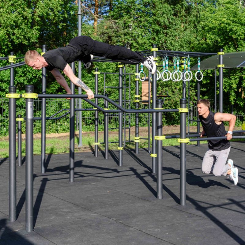 W360 GTO Брусья разноуровневые изогнутые (подходит ОВЗ) ZAVODSPORTA