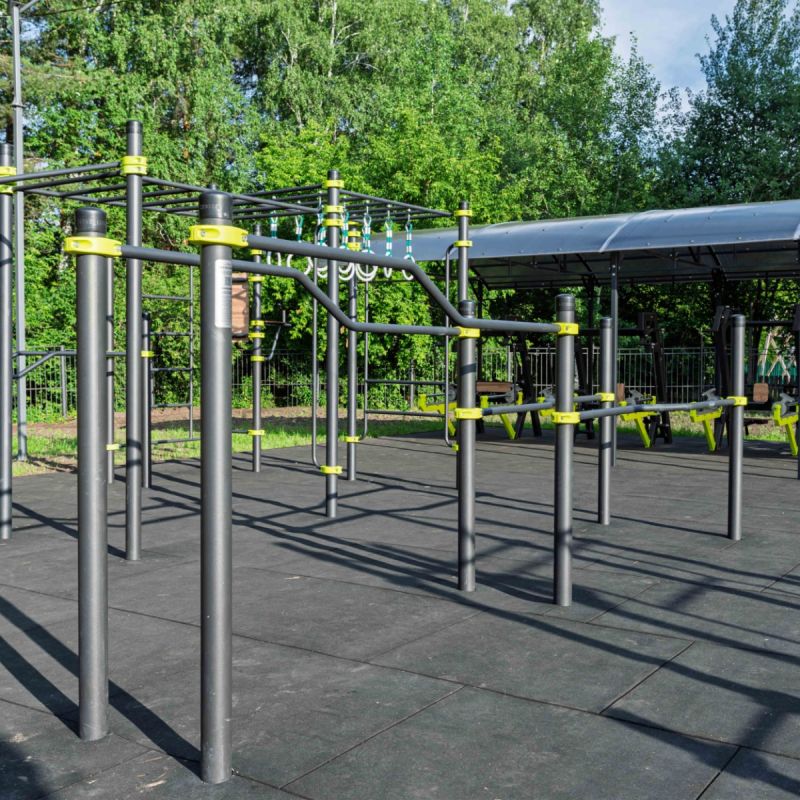 W360 GTO Брусья разноуровневые изогнутые (подходит ОВЗ) ZAVODSPORTA