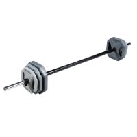 Штанга для аэробики и комплект дисков Прогресс (серая, 1,25-2,5-5 кг) PROFI-FIT