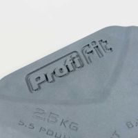 Штанга для аэробики и комплект дисков Прогресс (серая, 1,25-2,5-5 кг) PROFI-FIT