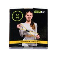 Эспандер трубчатый восьмерка, желтый, сопротивление слабое 3,5 кг PROFI-FIT РАСПРОДАЖА