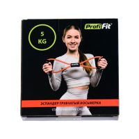Эспандер трубчатый восьмерка, красный, сопротивление среднее 5 кг PROFI-FIT РАСПРОДАЖА