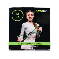 Эспандер трубчатый восьмерка, зеленый, сопротивление сильное 7,5 кг PROFI-FIT РАСПРОДАЖА