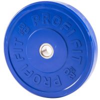 Диск для штанги каучуковый, синий, PROFI-FIT D-51, 20 кг