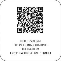 E7031JZ Разгибание спины. Стек 135 кг