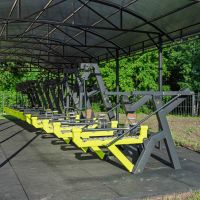 F-2809.1 Уличный тренажер Наклонная тяга с переменной нагрузкой ZAVODSPORTA