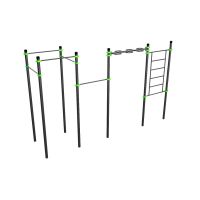 W245 Воркаут (шведская стенка, рукоход-змеевик, 5 перекладин) ZAVODSPORTA
