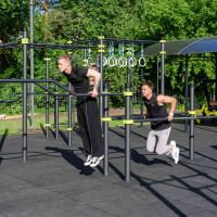 W360 GTO Брусья разноуровневые изогнутые (подходит ОВЗ) ZAVODSPORTA