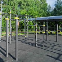 W360 GTO Брусья разноуровневые изогнутые (подходит ОВЗ) ZAVODSPORTA