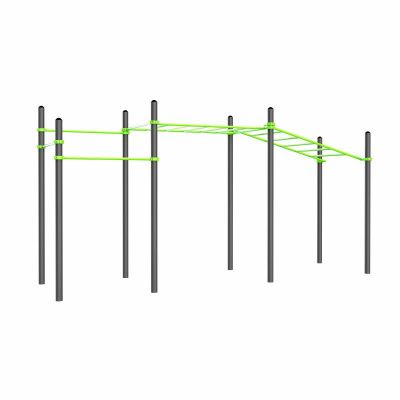 W315 Воркаут (3 перекладины, рукоход классический, рукоход в подъем) ZAVODSPORTA