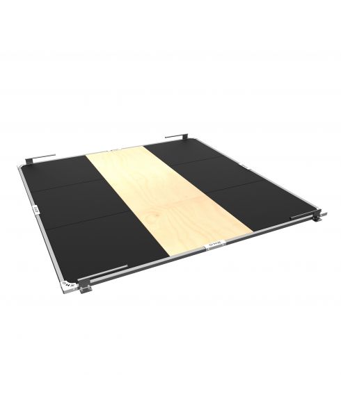 Помост тяжелоатлетический комбинированный (фанера, резина) DHZ 3000х3000х40 мм