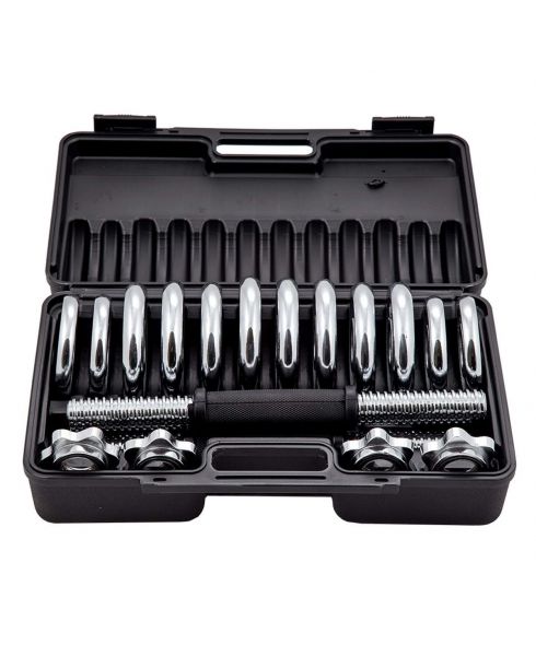 Набор гантелей в кейсе PROFI-FIT 15 кг