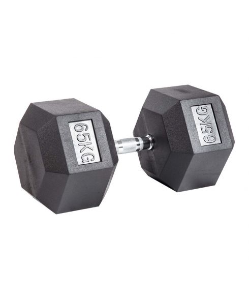 Гантель гексагональная обрезиненная PROFI-FIT 65 кг