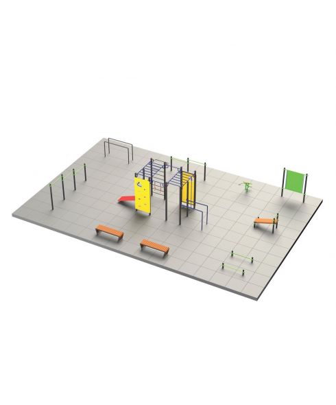 S-1007 Спортивная площадка 187 кв.м ZAVODSPORTA